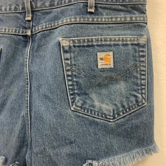 Carhartt Distress Jean Shorts Size 38 - Picture 7 of 7